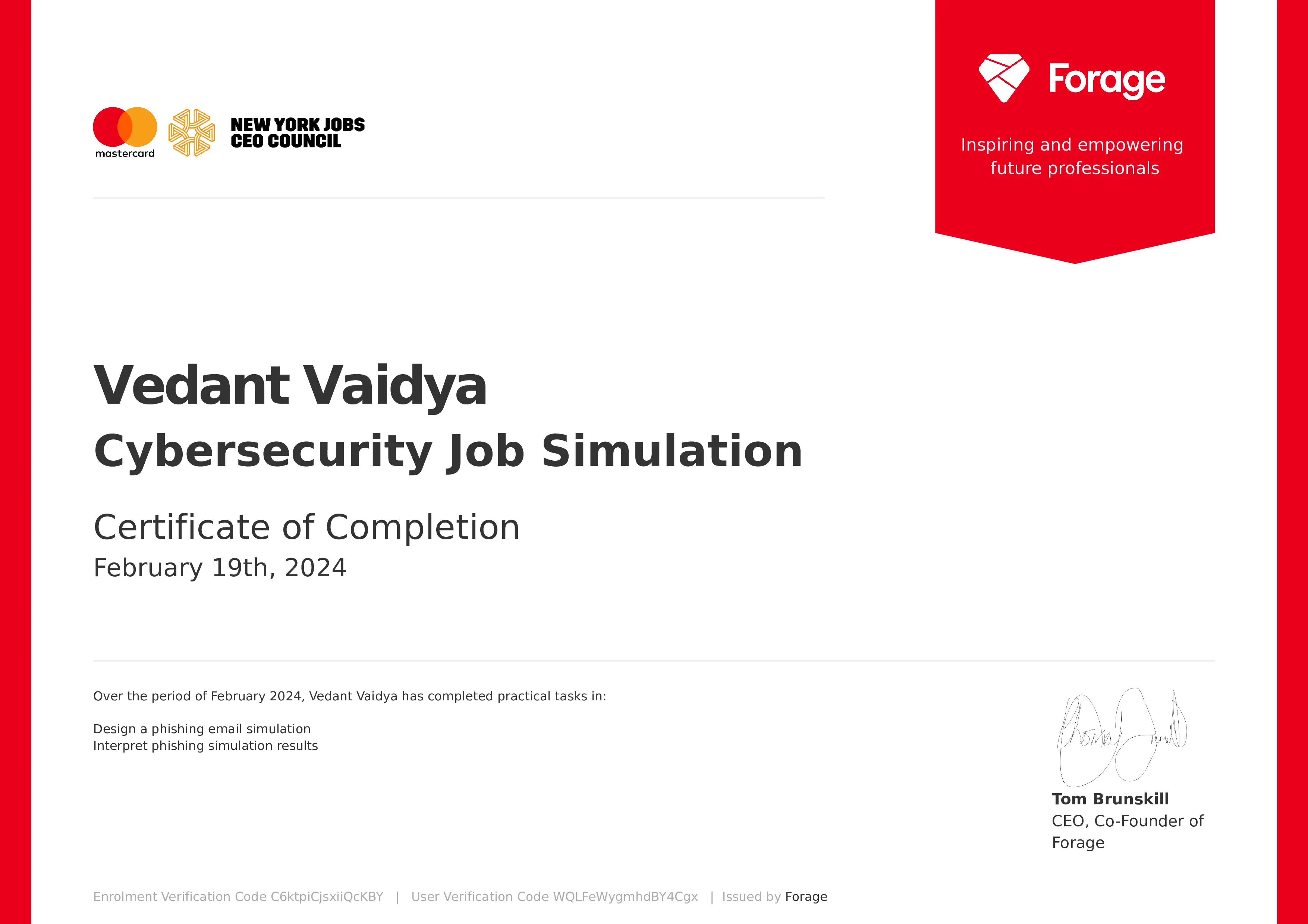 Mastercard Job Simulation